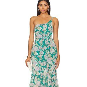 ASTR the Label EMMYLOU FLORAL ONE SHOULDER MIDI DRESS Size SMALL Worn Once!